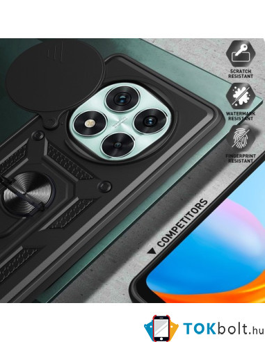 Kemény műanyag és rugalmas TPU hibrid tok Xiaomi Redmi Note 14 Pro 5G telefonhoz - EZÜST