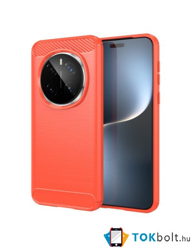 Honor Magic7 Pro karbon mintás tok - PIROS