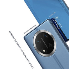 Flip telefontok átlátszó előlappal Honor Magic7 Lite készülékhez - EZÜST