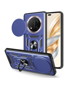 Kemény műanyag és rugalmas TPU hibrid tok Honor Magic7 Lite telefonhoz - KÉK