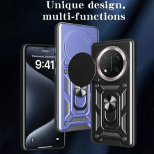 Kemény műanyag és rugalmas TPU hibrid tok Honor Magic7 Lite telefonhoz - KÉK