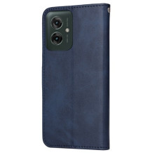 Oldalra nyíló tok Motorola Moto G55 telefonhoz - KÉK
