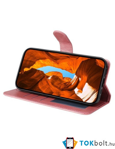 Oldalra nyíló tok Motorola Moto G55 telefonhoz - PINK