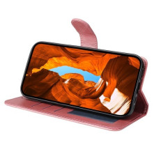 Oldalra nyíló tok Motorola Moto G55 telefonhoz - PINK