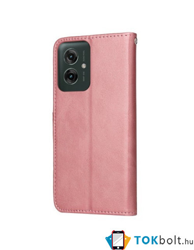 Oldalra nyíló tok Motorola Moto G55 telefonhoz - PINK