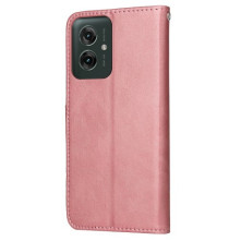 Oldalra nyíló tok Motorola Moto G55 telefonhoz - PINK