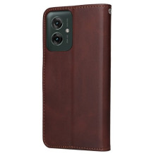 Oldalra nyíló tok Motorola Moto G55 telefonhoz - BARNA