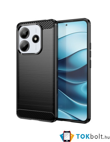 Xiaomi Redmi Note 14 5G karbon mintás tok - FEKETE