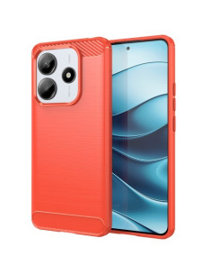 Xiaomi Redmi Note 14 5G karbon mintás tok - PIROS
