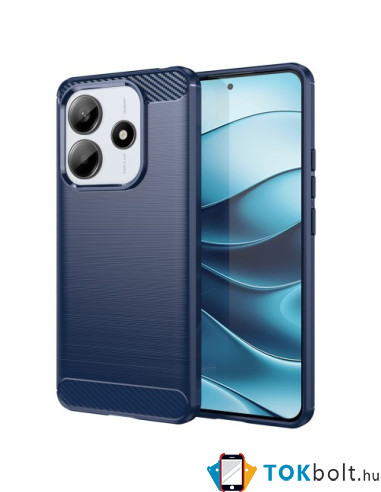 Xiaomi Redmi Note 14 5G karbon mintás tok - KÉK