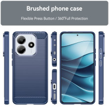 Xiaomi Redmi Note 14 5G karbon mintás tok - KÉK