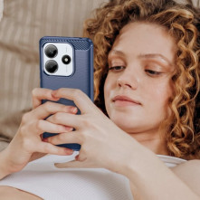 Xiaomi Redmi Note 14 5G karbon mintás tok - KÉK