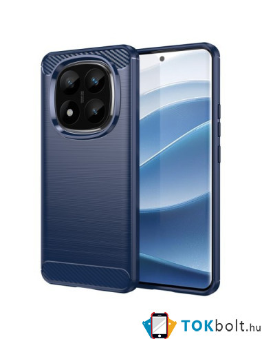 Xiaomi Redmi Note 14 Pro+ 5G karbon mintás tok - KÉK