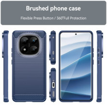 Xiaomi Redmi Note 14 Pro+ 5G karbon mintás tok - KÉK