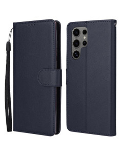 Oldalra nyíló tok Samsung Galaxy S25 Ultra telefonhoz - KÉK