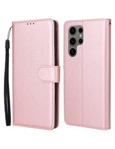 Oldalra nyíló tok Samsung Galaxy S25 Ultra telefonhoz - RÓZSAARANY