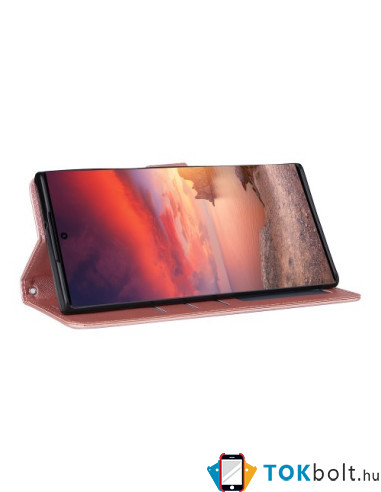 Oldalra nyíló tok Samsung Galaxy S25 Ultra telefonhoz - RÓZSAARANY
