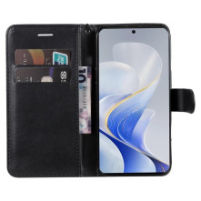 Oldalra nyíló tok Vivo V40 telefonhoz - FEKETE