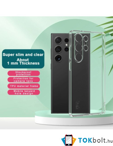 Rugalmas TPU tok Samsung Galaxy S25 Ultra készülékhez - ÁTTETSZŐ