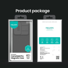 NILLKIN masszív tok kameravédővel Samsung Galaxy S25 Ultra telefonhoz - FEKETE