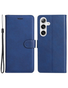 Oldalra nyíló tok Samsung Galaxy S25 telefonhoz - KÉK