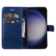 Oldalra nyíló tok Samsung Galaxy S25 telefonhoz - KÉK