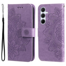 Dombornyomott mandala mintás notesztok Samsung Galaxy A36 / Galaxy A56 telefonhoz - LILA