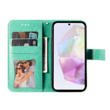 Dombornyomott mandala mintás notesztok Samsung Galaxy A36 / Galaxy A56 telefonhoz - KÉK