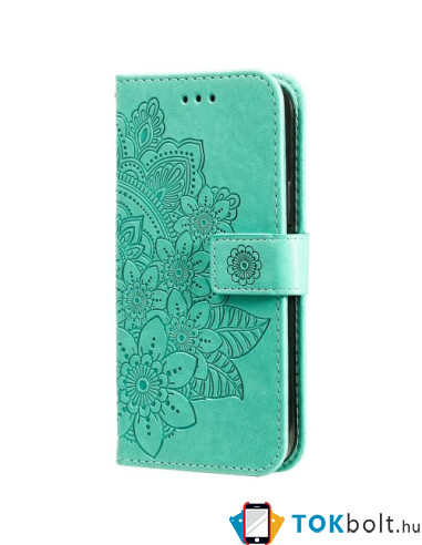 Dombornyomott mandala mintás notesztok Samsung Galaxy A36 / Galaxy A56 telefonhoz - KÉK
