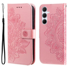 Dombornyomott mandala mintás notesztok Samsung Galaxy A36 / Galaxy A56 telefonhoz - RÓZSAARANY