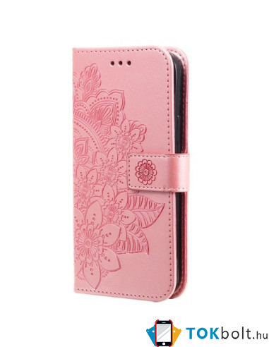 Dombornyomott mandala mintás notesztok Samsung Galaxy A36 / Galaxy A56 telefonhoz - RÓZSAARANY