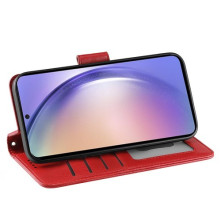 Oldalra nyíló tok Samsung Galaxy A36 / Galaxy A56 telefonhoz - PIROS
