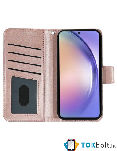 Oldalra nyíló tok Samsung Galaxy A36 / Galaxy A56 telefonhoz - RÓZSAARANY