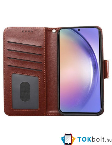 Oldalra nyíló tok Samsung Galaxy A36 / Galaxy A56 telefonhoz - BARNA