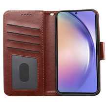 Oldalra nyíló tok Samsung Galaxy A36 / Galaxy A56 telefonhoz - BARNA