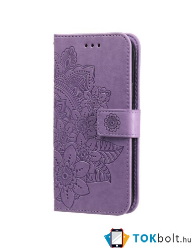 Dombornyomott mandala mintás notesztok Honor X8c telefonhoz - LILA