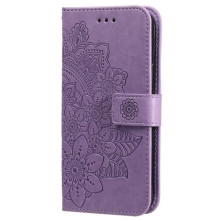 Dombornyomott mandala mintás notesztok Honor X8c telefonhoz - LILA