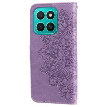 Dombornyomott mandala mintás notesztok Honor X8c telefonhoz - LILA