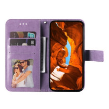 Dombornyomott mandala mintás notesztok Honor X8c telefonhoz - LILA
