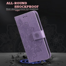 Dombornyomott mandala mintás notesztok Honor X8c telefonhoz - LILA