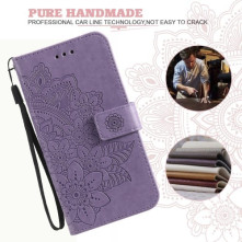 Dombornyomott mandala mintás notesztok Honor X8c telefonhoz - LILA