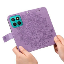 Dombornyomott mandala mintás notesztok Honor X8c telefonhoz - LILA