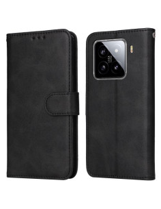 Oldalra nyíló tok Xiaomi 15 telefonhoz - FEKETE