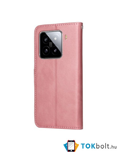 Oldalra nyíló tok Xiaomi 15 telefonhoz - RÓZSAARANY