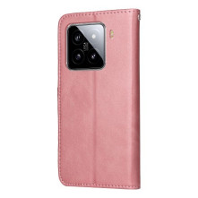 Oldalra nyíló tok Xiaomi 15 telefonhoz - RÓZSAARANY