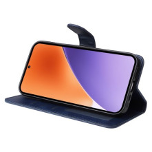 Oldalra nyíló tok Xiaomi 15 telefonhoz - KÉK