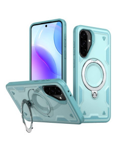 Kemény műanyag és rugalmas TPU hibrid tok Samsung Galaxy A36 / Galaxy A56 telefonhoz - KÉK