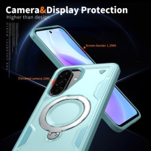 Kemény műanyag és rugalmas TPU hibrid tok Samsung Galaxy A36 / Galaxy A56 telefonhoz - KÉK