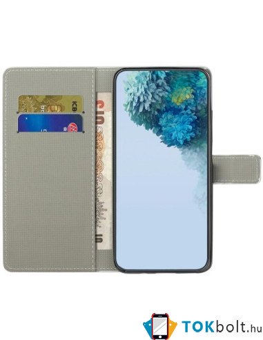 Oldalra nyíló mintás telefontok Samsung Galaxy A26 telefonhoz - TAVASZI VIRÁG