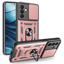 Kemény műanyag és rugalmas TPU hibrid tok Samsung Galaxy A26 telefonhoz - RÓZSAARANY